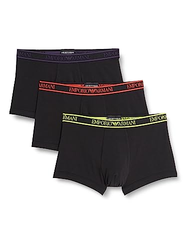 Emporio Armani Herren Emporio Armani Men's 3-pack Core Logoband Trunks, Black/Black/Black, S EU von Emporio Armani