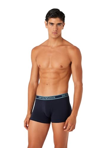 Emporio Armani Herren Emporio Armani Men's 3-pack Core Logoband Trunks, Marine/Marine/Marine, M EU von Emporio Armani