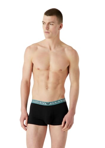 Emporio Armani Herren Emporio Armani Men's 3-pack Mixed Waistband Trunks, Black/Black/Black, L EU von Emporio Armani