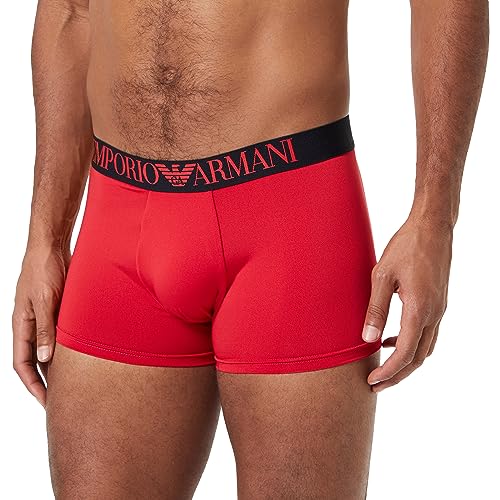 Emporio Armani Herren Emporio Armani Men's All Over Eagle Microfiber Trunks, Rot, M EU von Emporio Armani