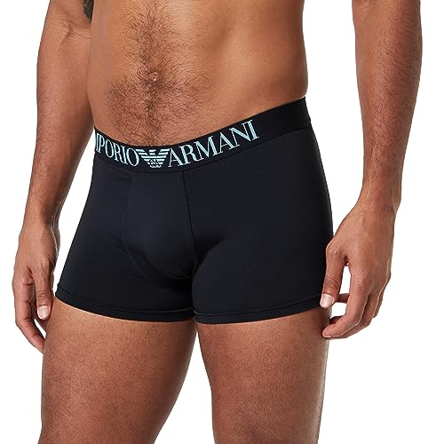 Emporio Armani Herren Emporio Armani Men's All Over Eagle Microfiber Trunks, Schwarz, L EU von Emporio Armani