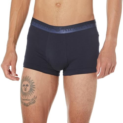 Emporio Armani Herren Emporio Armani Men's Christmas Shiny Logo Trunks, Marine, M EU von Emporio Armani