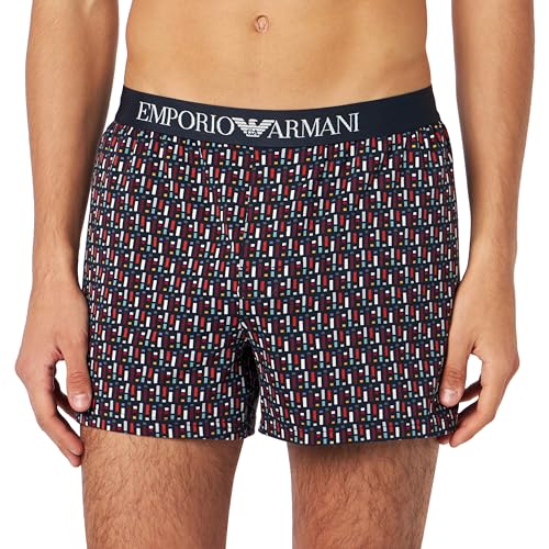 Emporio Armani Herren Emporio Armani Men's Classic Pattern Mix Boxer Shorts, Marine Geometric Print, S EU Emporio Armani Herren Emporio Armani Men's Classic Pattern Mix Boxer Shorts, Marine Geometric Print, S EU von Emporio Armani