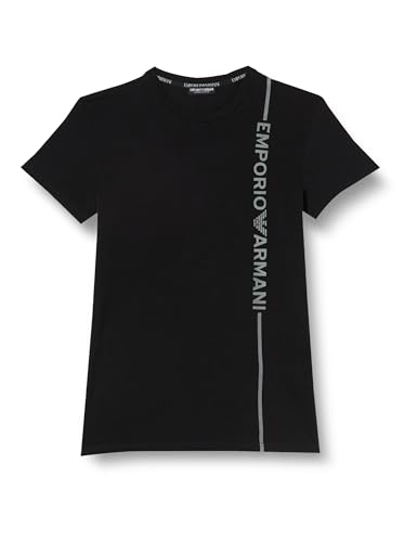 Emporio Armani Herren Emporio Armani Men's Crew Neck T-shirt Side Logo T Shirt, Schwarz, L EU von Emporio Armani