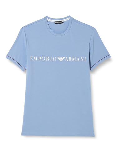 Emporio Armani Herren Emporio Armani Men's Crew Neck T-shirt Underlined Logo T Shirt, Oxford, M EU von Emporio Armani