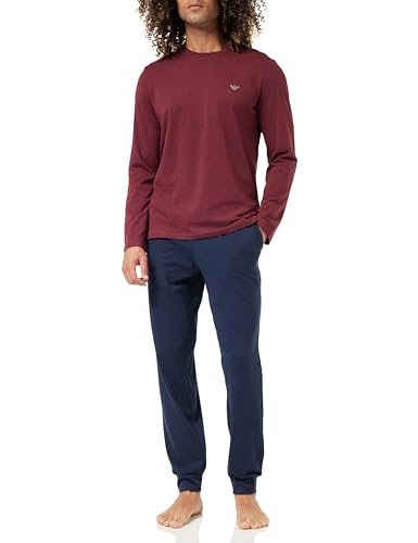 Emporio Armani Herren Emporio Armani Men's Endurance Pajama Set, Borgundy/Marine, M EU von Emporio Armani