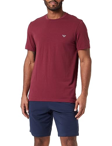 Emporio Armani Herren Emporio Armani Men's Endurance Short Pajama Set, Borgundy/Marine, L EU von Emporio Armani