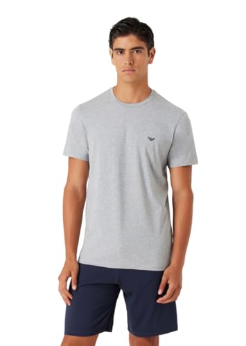 Emporio Armani Herren Emporio Armani Men's Endurance Short Pajama Set, Melange Grey/Marine, S EU von Emporio Armani