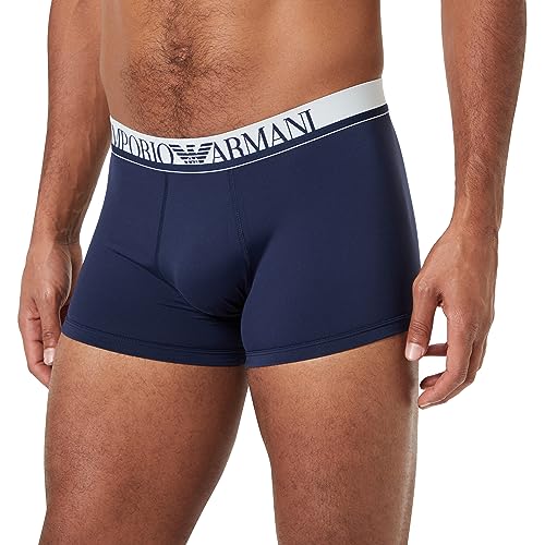 Emporio Armani Herren Emporio Armani Men's Essential Microfiber Trunks, Marine, M EU von Emporio Armani