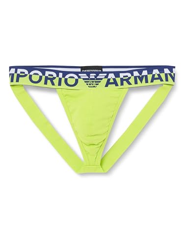 Emporio Armani Herren Emporio Armani Men's Jockstrap Megalogo Jock Strap, Lime, L EU von Emporio Armani