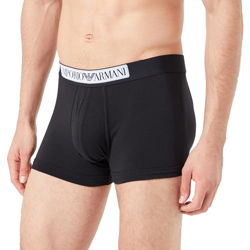 Emporio Armani Herren Emporio Armani Men's Logo Label Trunks, Schwarz, L EU von Emporio Armani