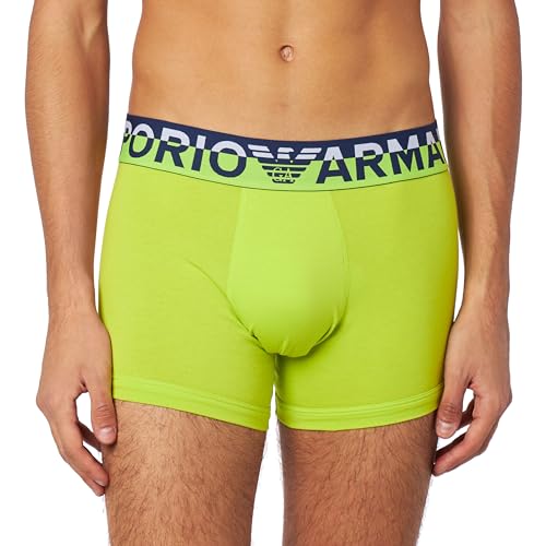 Emporio Armani Herren Emporio Armani Men's Megalogo Boxer Shorts, Lime, L EU von Emporio Armani