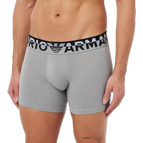 Emporio Armani Herren Emporio Armani Men's Megalogo Boxer Shorts, Pebble, L EU von Emporio Armani