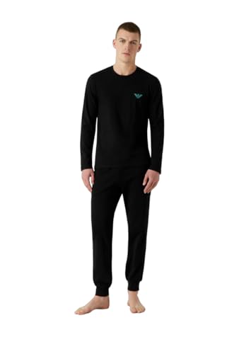 Emporio Armani Herren Emporio Armani Men's Megalogo Intimates Pajama Set, Schwarz, L EU von Emporio Armani