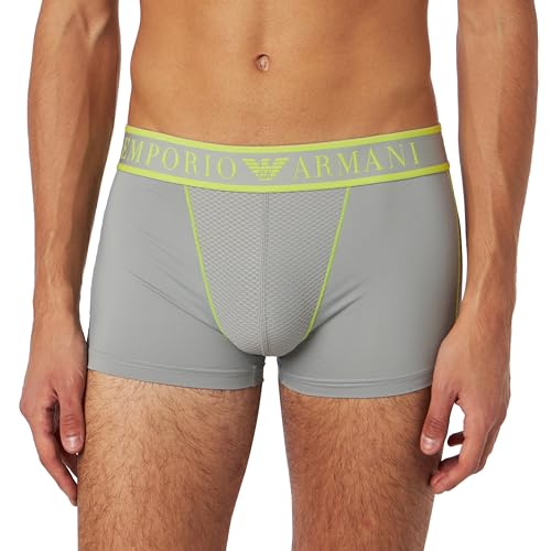 Emporio Armani Herren Emporio Armani Men's Mesh Microfiber Trunks, Pebble, L EU von Emporio Armani