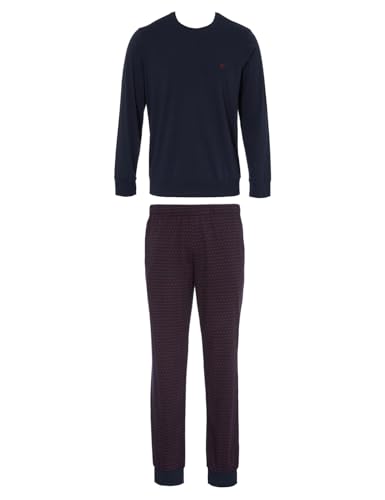 Emporio Armani Herren Emporio Armani Men's Pattern Mix Cuffed Pajama Set, Flowers Print/Marine, L EU von Emporio Armani