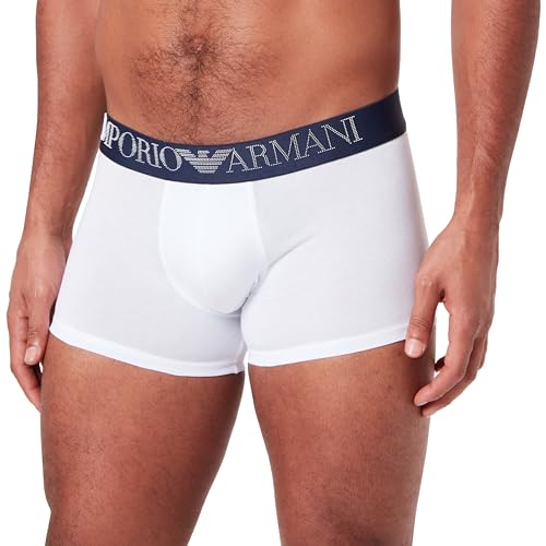 Emporio Armani Herren Emporio Armani Men's Rubber Pixel Logo Trunks, Weiß, L EU von Emporio Armani