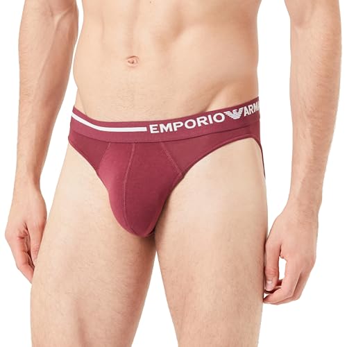 Emporio Armani Herren Emporio Armani Men's Side Logo Boxer Briefs, Burgundy, S EU von Emporio Armani