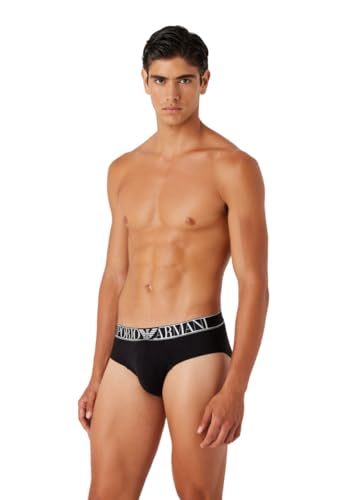 Emporio Armani Herren Emporio Armani Men's Soft Modal Boxer Briefs, Schwarz, M EU von Emporio Armani