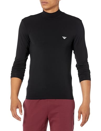 Emporio Armani Herren Emporio Armani Men's Sweater Soft Modal Sweatshirt, Schwarz, M EU von Emporio Armani