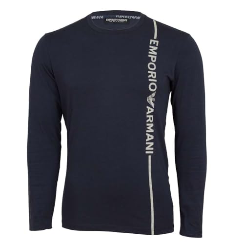 Emporio Armani Herren Emporio Armani Men's T-shirt Side Logo T Shirt, Marine, M EU von Emporio Armani