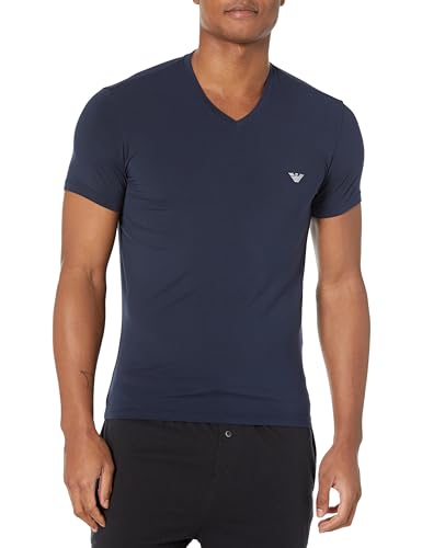 Emporio Armani Herren Emporio Armani Men's T-shirt Soft Modal T Shirt, Marine, L EU von Emporio Armani