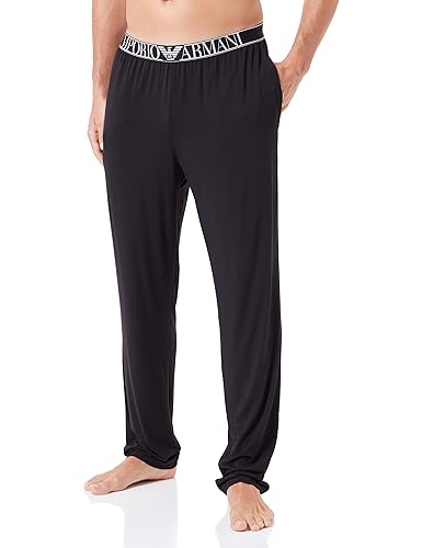 Emporio Armani Herren Emporio Armani Men's Trousers Soft Modal Sweatpants, Schwarz, L EU von Emporio Armani