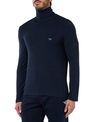 Emporio Armani Herren Emporio Armani Men's Turtle Warm Viscose T Shirt, Marine, L EU von Emporio Armani