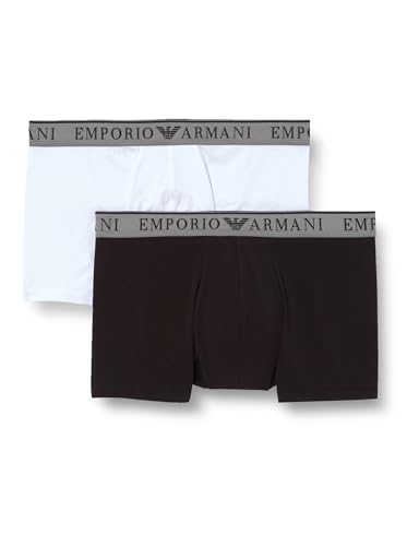 Emporio Armani Herren Endurance 2-Pack Trunk Badehosen, Nero/Bianco, XL Emporio Armani Herren Endurance 2-Pack Trunk Badehosen, Nero/Bianco, XL von Emporio Armani