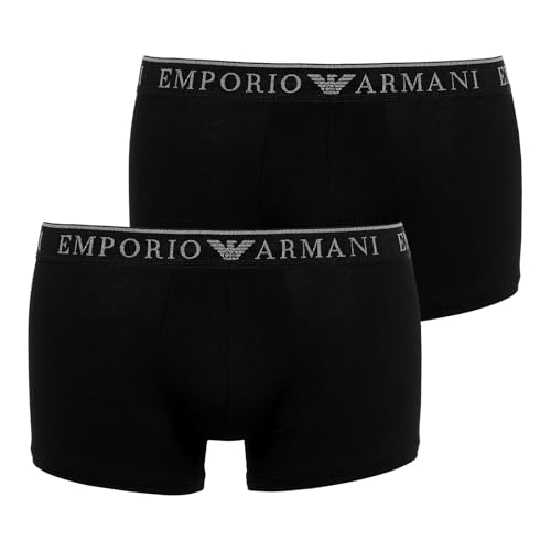 Emporio Armani Herren Endurance 2-Pack Trunk Badehosen, Nero/Nero, XL Emporio Armani Herren Endurance 2-Pack Trunk Badehosen, Nero/Nero, XL von Emporio Armani