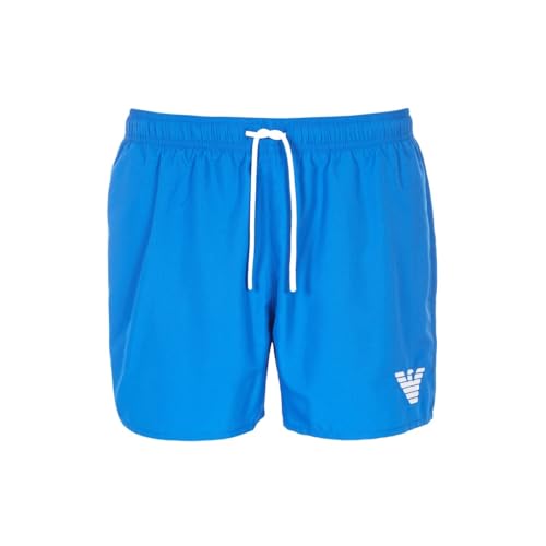 Emporio Armani Herren Essential Eagle Logo Boxer Swim Trunks, ROYAL Blue, 46 von Emporio Armani