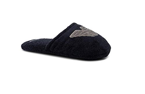 Emporio Armani Herren-Hausschuhe Frottee Blau 111747 (Numeric_39) von Emporio Armani
