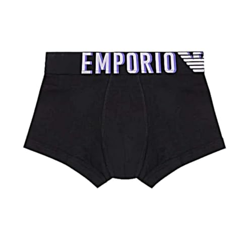 Emporio Armani Herren Iconic Megalogo Men's Trunks, Schwarz, M von Emporio Armani