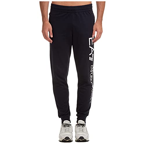 Emporio Armani Herren Jogginghose aus der Logo-Reihe Trainingshose, Nacht Blau, Klein von Emporio Armani