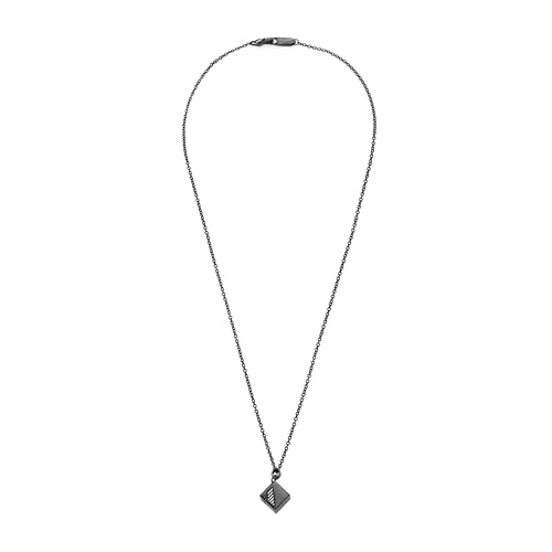 Emporio Armani Halskette Für Männer, Länge: 525mm; Größe Anhänger: 10X10mm Gunmetal Edelstahl Halskette, EGS2640060 von EMPORIO ARMANI