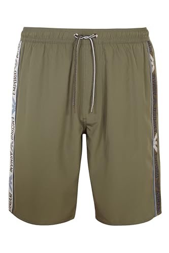 Emporio Armani Herren Logotape Swim Bermuda Boxer Beachwear, Military Green, 56 von Emporio Armani