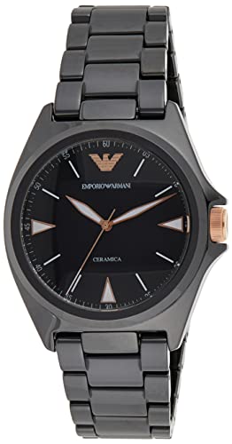 Emporio Armani Herren Quarz 3 Zeiger Uhr mit Armband AR70003 von EMPORIO ARMANI