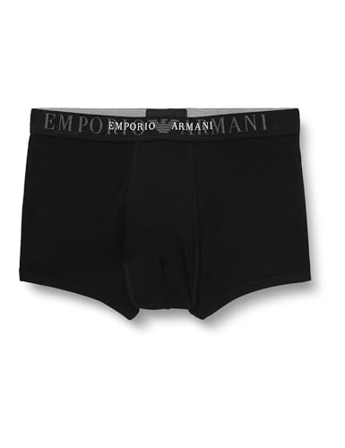 Emporio Armani Herren Rubber Pixel Logo Trunk Badehosen, Nero, XL von Emporio Armani