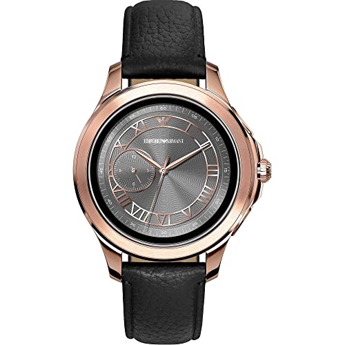 Emporio Armani Herren-Smartwatch mit Leder Armband ART5012 von EMPORIO ARMANI