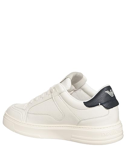 Emporio Armani Herren Sneaker Off White - Blue 40 EU von Emporio Armani