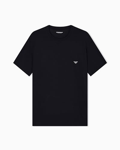 Emporio Armani Herren Soft Modal T-Shirt, Schwarz, L von Emporio Armani