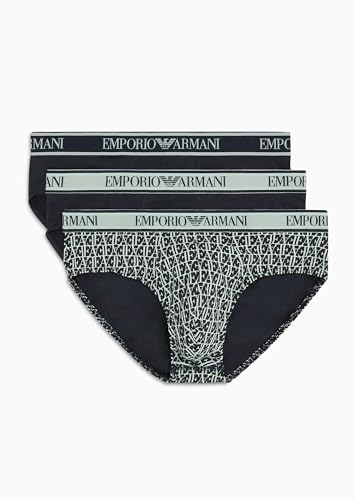 Emporio Armani Herren Stretch Cotton Core Logoband 3-Pack Boxer, MARIN/PR MARIN/MARIN, XL (3er Pack) von Emporio Armani