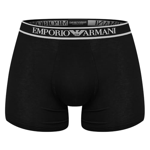 Emporio Armani Men's Stretch Cotton Core Logoband 3-Pack Boxer, Black/Black/Black, M (3er Pack) von Emporio Armani