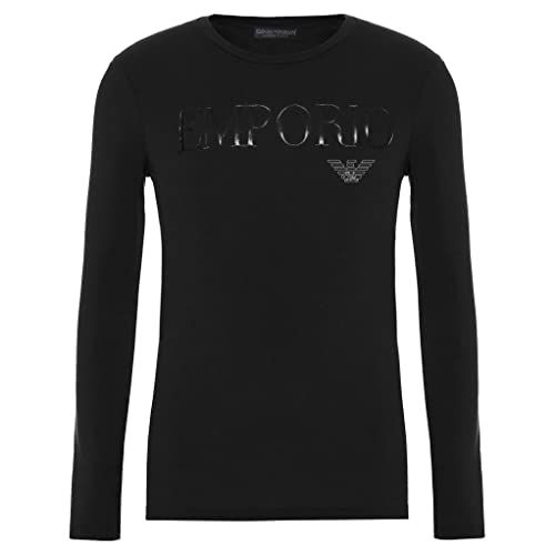 Emporio Armani Herren T-Shirt 111653 CC716 00020 Rundhals Langarm Gr. M, Schwarz Emporio Armani Herren T-Shirt 111653 CC716 00020 Rundhals Langarm Gr. M, Schwarz von Emporio Armani