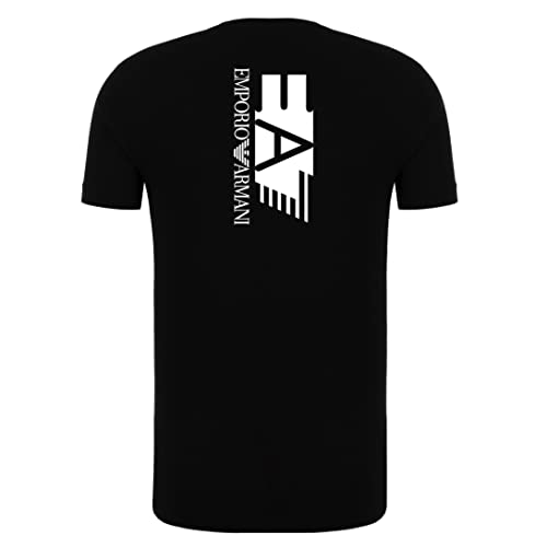 Emporio Armani Herren T-Shirt EA7 3HPT29 PJ6Z1 Kurzarm Rundhals Regular Jacke, Schwarz , L von Emporio Armani