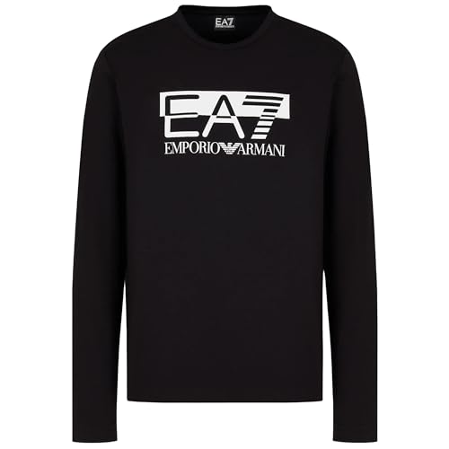 Emporio Armani Herren-T-Shirt EA7 6RPT64 PJ03Z, Langarm-T-Shirt mit Rundhalsausschnitt, Schwarz , Medium Emporio Armani Herren-T-Shirt EA7 6RPT64 PJ03Z, Langarm-T-Shirt mit Rundhalsausschnitt, Schwarz , Medium von Emporio Armani