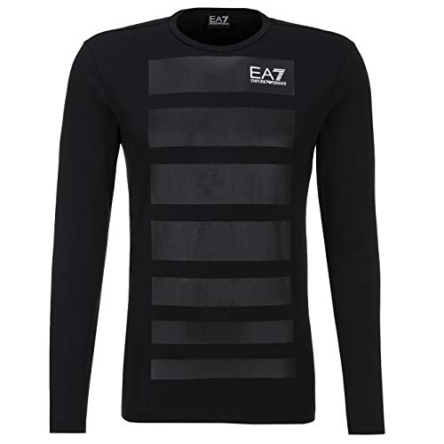 Emporio Armani Herren-T-Shirt EA7 6XPTD2 PJ20Z, langärmlig, Rundhalsausschnitt, Schwarz , M Emporio Armani Herren-T-Shirt EA7 6XPTD2 PJ20Z, langärmlig, Rundhalsausschnitt, Schwarz , M von Emporio Armani