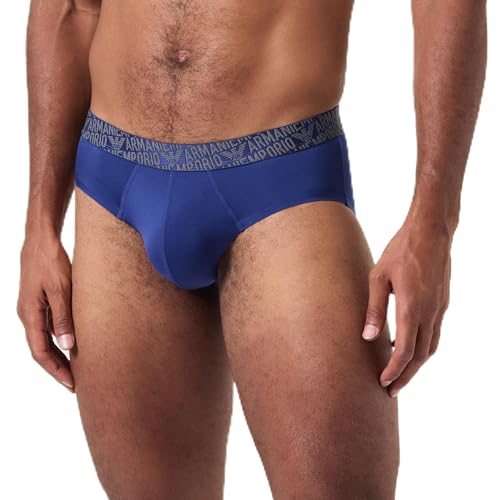 Emporio Armani Herren The New ICON Essential Microfiber Brief Slip, INCHIOSTRO, S von Emporio Armani