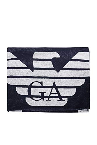 Emporio Armani Herren Towel Beachwear POP Contrast Bademantel, Blau (Blu Navy 06935), Medium (Herstellergröße: TU) von Emporio Armani