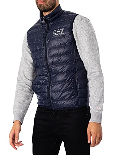 Emporio Armani Herren Train Core Daunenweste, Nacht Blau, M von Emporio Armani